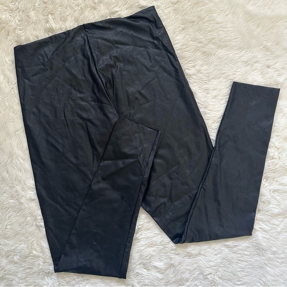 Commando Leggings Perfect Control Faux Leather Smoothing Black XL NWT New - Picture 3 of 12